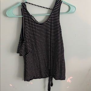 Cute striped off the shoulder shirt!!!